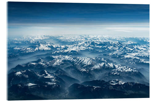 Akryylilasitaulu Alpenpanorama Luftbild