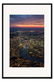 Gerahmter Kunstdruck Dämmerung über London