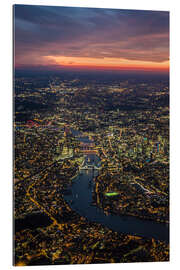 Galleritryck Birds-eye view of London