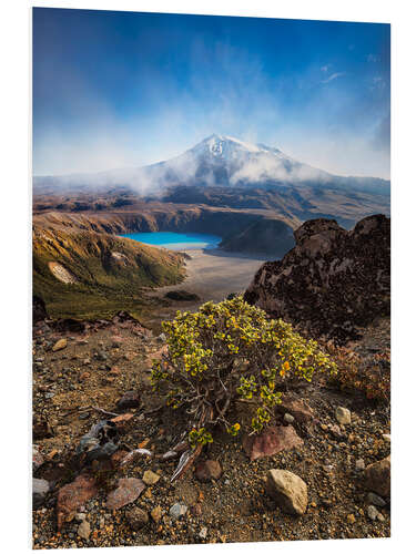 Foam board print Ruapehu