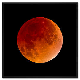 Gerahmter Kunstdruck Blutmond - Supermond
