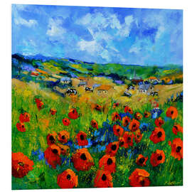 PVC-taulu View over a field of poppies