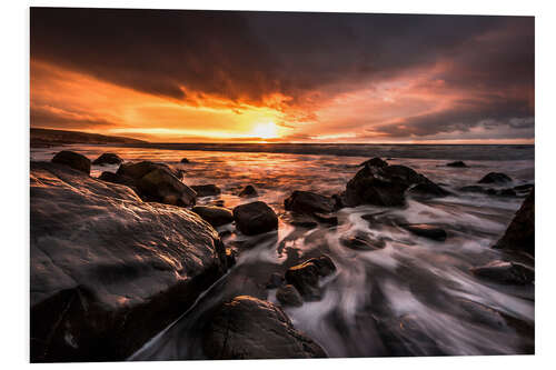 Hartschaumbild Amroth Beach Winter Sunrise