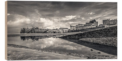 Holzbild Tenby Harbour Reflections