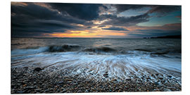 Foam board print Wisemans Bridge Beach, Pembrokeshire