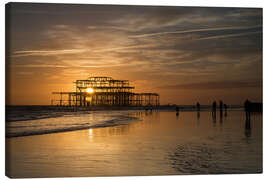 Leinwandbild Brighton West Pier Sunset