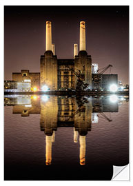 Selvklebende plakat Battersea Power Station
