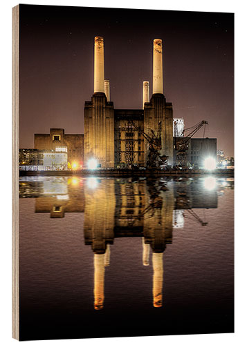Cuadro de madera Battersea Power Station