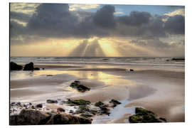 Cuadro de aluminio Amroth beach sunrise