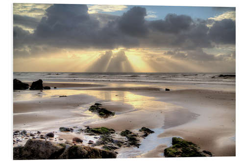 PVC-tavla Amroth beach sunrise