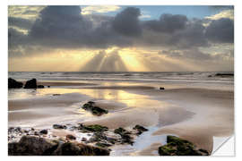 Wandsticker Amroth beach sunrise