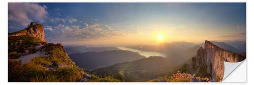 Vinilo para la pared Sunrise on Schafberg