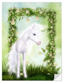 Sisustustarra Unicorn foals in the magic forest