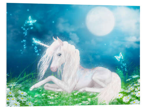 Foam board print Fairy magic unicorn