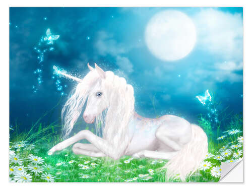 Sisustustarra Fairy magic unicorn