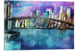 Tableau en plexi-alu Pont de Brooklyn, New York