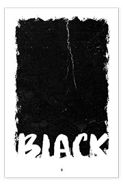 Veggbilde  Black - Black Sign Artwork