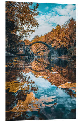 Acrylic print fairytale bridge
