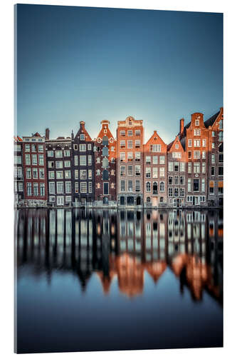 Acrylic print Damrak view, Amsterdam