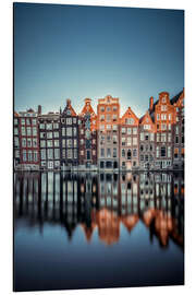 Aluminium print Damrak view, Amsterdam