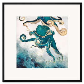 Gerahmter Kunstdruck Octopus, Unterwassertraum V