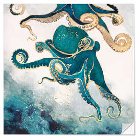 Wall sticker Octopus, Underwater Dream V