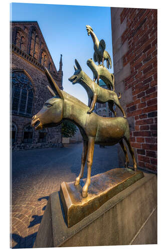 Cuadro de metacrilato The statue of the Bremen Town Musicians