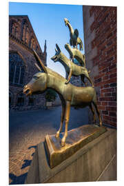 PVC-tavla The statue of the Bremen Town Musicians