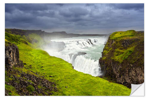 Sticker mural Gullfoss