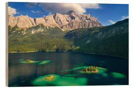 Stampa su legno Eibsee Islands