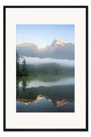 Gerahmter Kunstdruck Mystischer Berg