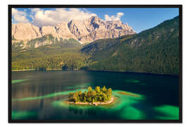 Gerahmter Kunstdruck Ludwigs Insel