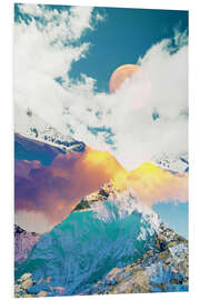 Foam board print Dreaming Mountains