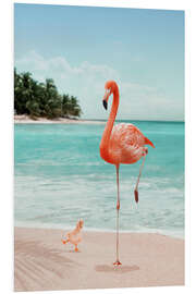 Foam board print Wannabe Flamingo