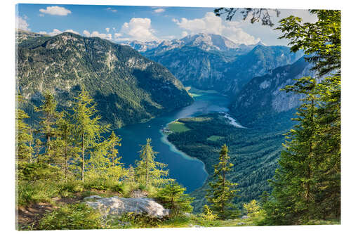 Stampa su vetro acrilico Lake Königssee, Berchtesgaden