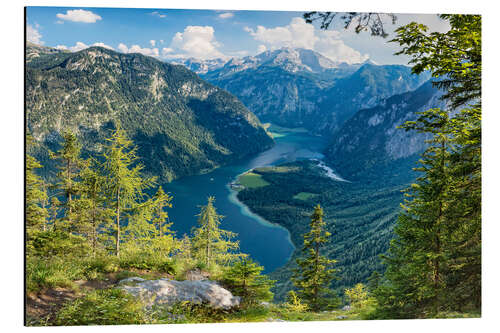 Alubild Königssee, Nationalpark Berchtesgaden