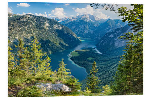 Foam board print Lake Königssee, Berchtesgaden