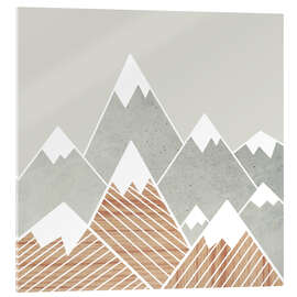 Acrylic print Concrete mountains 2