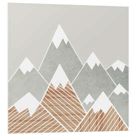 Foam board print Concrete mountains 2