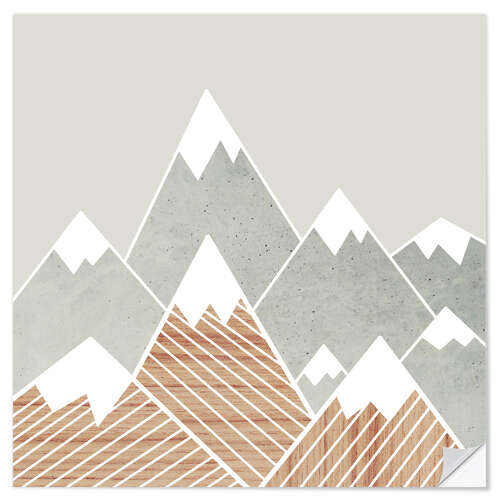 Vinilo para la pared Concrete mountains 2