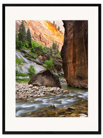 Inramat konsttryck The Narrows, Zion National Park, Utah, USA