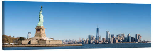 Obraz na płótnie Liberty Island mit Skyline von Manhattan