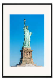 Gerahmter Kunstdruck Freiheitsstatue auf Liberty Island, New York City, USA