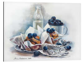 Magnettafel Muffins und Milch