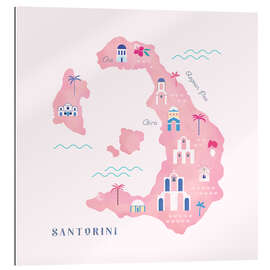 Gallery print Santorini Map