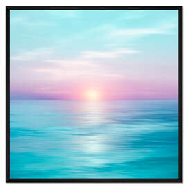 Gerahmter Kunstdruck Sanfter Sonnenuntergang