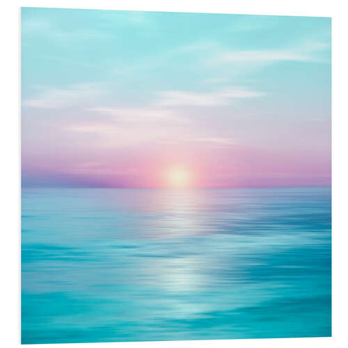 Foam board print Calm sunset