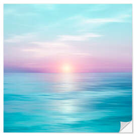 Wall sticker Calm sunset