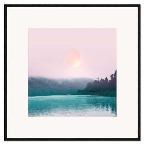 Impresión de arte enmarcada Pastel landscape 06