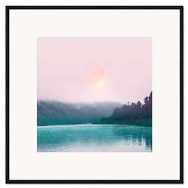 Impresión de arte enmarcada Pastel landscape 06